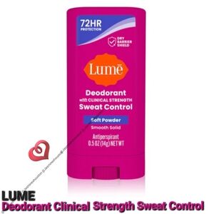 🎉3•$13/4•$16🎉 LUME Deodorant With Clinical Strength Sweat Control Soft Powder